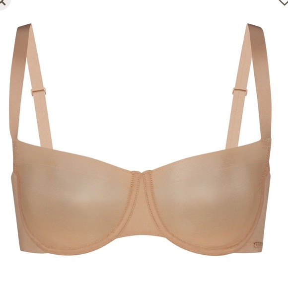 Skims No Show Molded Unlined Balconette Bra in clay 34D NWT - Picture 1 of 11